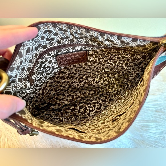 Fossil Talita Patchwork Leather & Suede Shoulder Bag - Picture 8 of 10